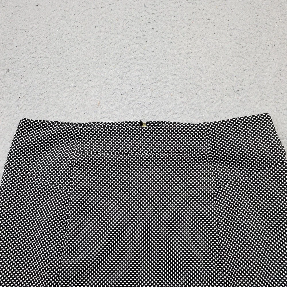 Michael Kors Straight & Pencil Skirt Womens L Multi Geometric Stretch Back Zip